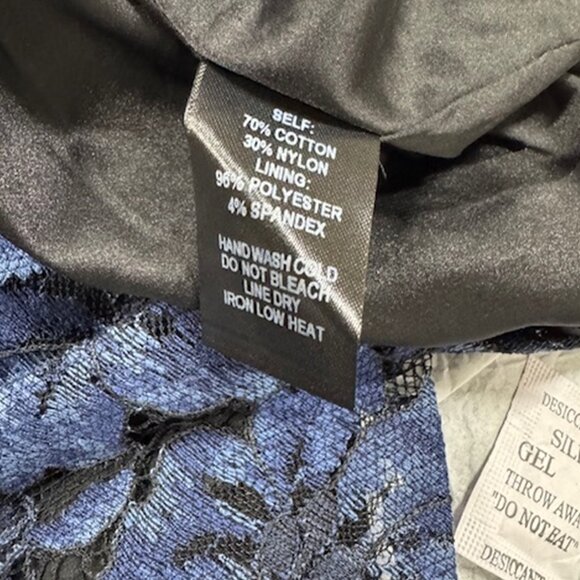 NWT Lulus Molinetto Navy Blue Lace Ruffled Tiered Sleeveless Maxi Dress - Picture 7 of 8